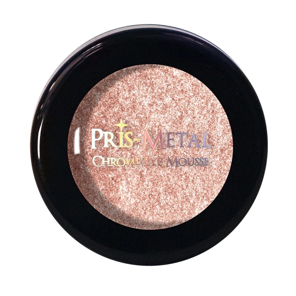 J.CAT BEAUTY Pris-Metal Chrome Eye Mousse Metallic Eyeshadow - Frosty Foil NIB